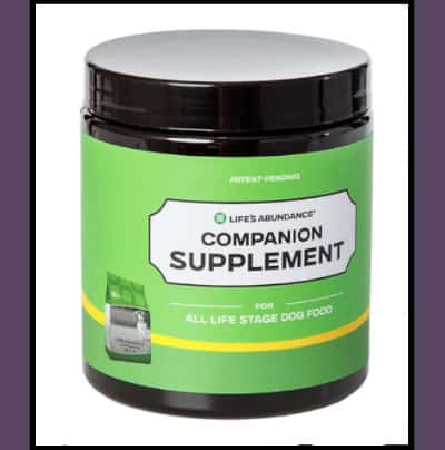 approved nutritional supplement Life's Abundance Companion Supplement